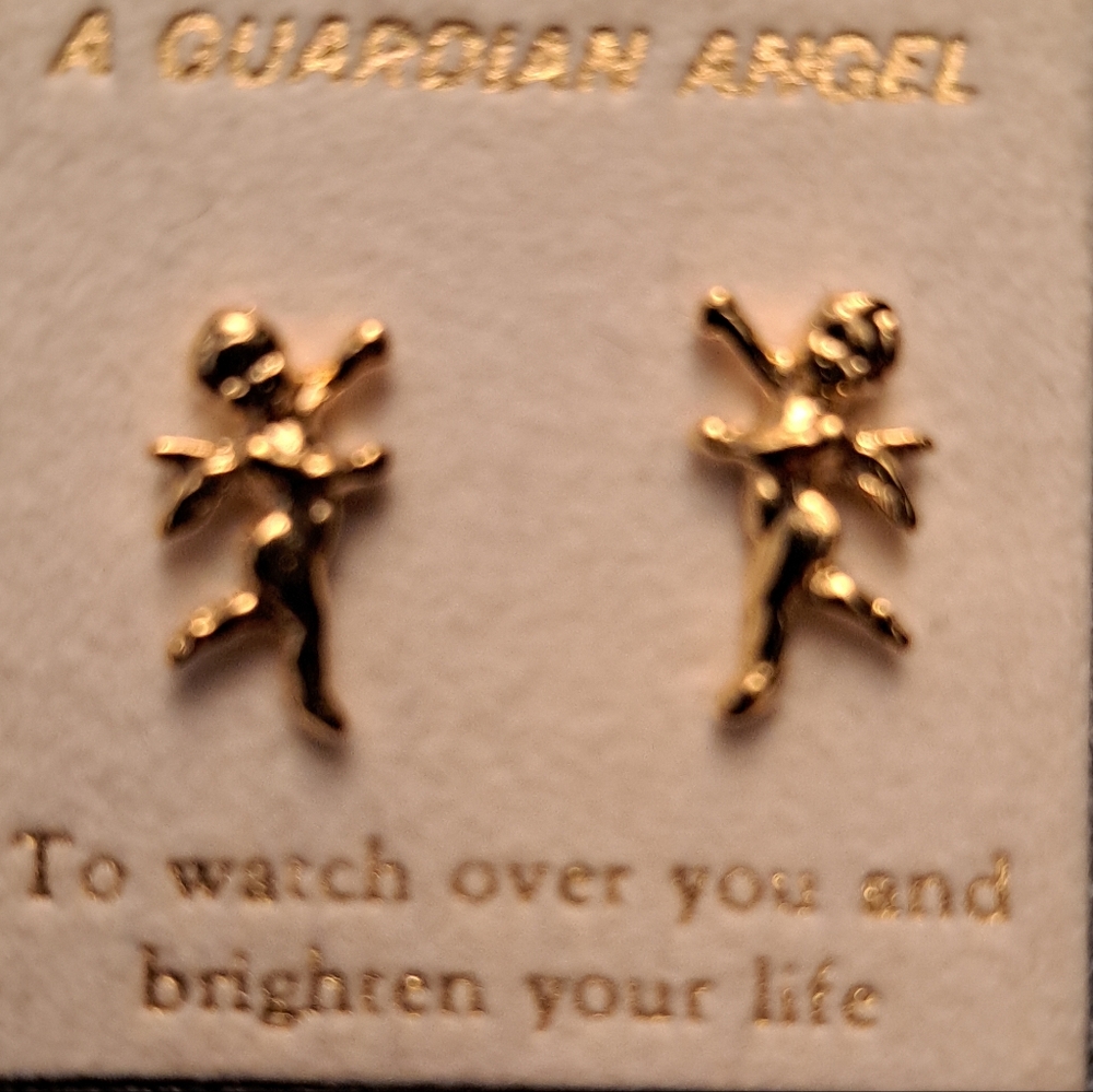 Vintage Guardian Angle Earrings